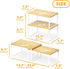 2 Pack, Counter SpaceAid Cabinet Shelf Organizers Kitchen Rack Shelves Riser, Stackable Expandable Spice Rack, Pantry