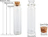 MaxMau 100 Sets of 20ml Glass Bottles with Cork Stopper, Small Clear Jars for Wedding Favors, Art Crafts