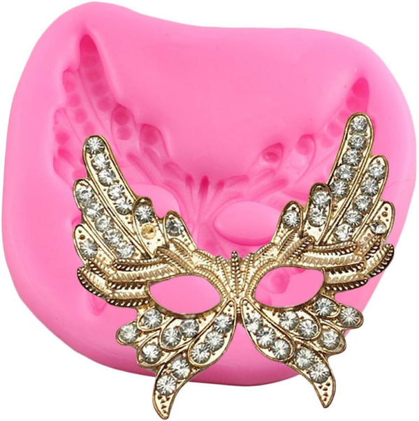Cute Small Masquerade Mask Ball DIY 3D Silicone Mold for Making Ice Blocks, Candy, Soaps, Cakes