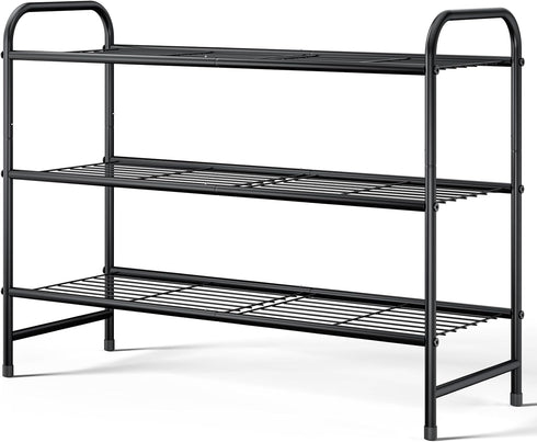 Kitsure Shoe Rack - Stainless Steel Shoe Organizer, Sturdy Shoe Rack for