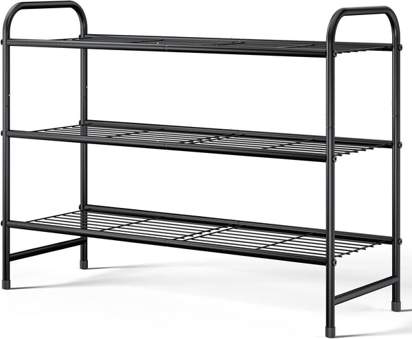 Kitsure Shoe Rack - Stainless Steel Shoe Organizer, Sturdy Shoe Rack for