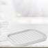 VOCOSTE Soap Dish: Soap Cleaning Storage to Keep Soap Dry for Home Bathroom Kitchen, Silicone, Light Gray