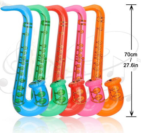 LNCOJOLM Inflatable Musical Balloons Photo Booth Props Guitar Christmas Halloween Decoration Saxophone Microphone