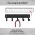 Bass Fish Key Rack Hanger - Large 9 inch Wide, Made in USA, Wall Mount