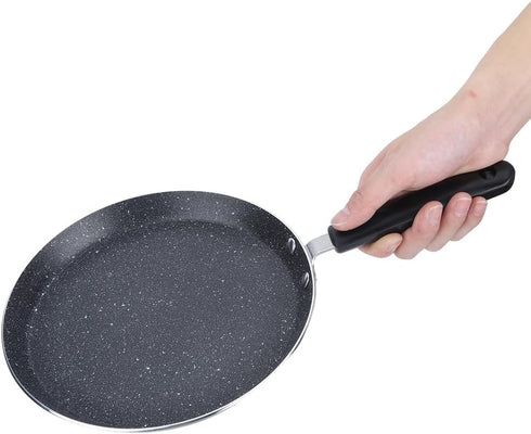 Yosoo Non Stick Frying Pan, Fast Heating Aluminum Alloy Cookware with Heat Proof Handle for Breakfast