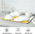 Watercolor Pattern Dish Drying Mat for Kitchen Counter, 18" x 16" Microfiber Absorbent Drying Pad, Heat-resistant