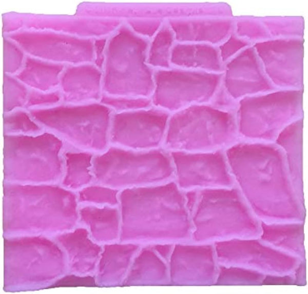 2 Pieces Rock Texture Silicone Lace Mold, Food Grade Cake Molds for Candy, Icing, Biscuit Decor, Chocolate, Polymer Clay
