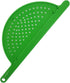 Handheld Plastic Pot Drainer, Noodle & Pasta Strainer with Handle - Fits up to 9" Pots (Green)