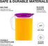 LocknLock Aqua 3 Quarts Water Jug with Handle, BPA Free Plastic Pitcher, Flip Top Lid, Purple for Teas and Juices