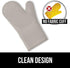 Gorilla Grip Silicone Oven Mitts Set, 12.5 in, Almond - Heat & Slip Resistant, Waterproof, BPA-Free, Cotton Lining