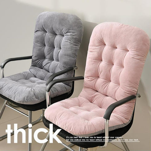 GKWW Non-Slip Desk Chair Cushion Rocking Office Chair Pad with Ties Soft Seat Cushion with High Back Support for Dorm