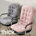 GKWW Non-Slip Desk Chair Cushion Rocking Office Chair Pad with Ties Soft Seat Cushion with High Back Support for Dorm