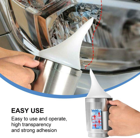 Atomizing Cup, Car Headlight Lens Polish Repair Tool Auto Restore Kit, Headlight Restoration Wipe & Washer