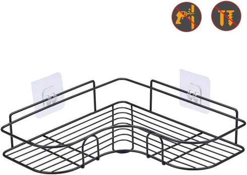 8 LAIGOO Pcs Shower Caddy Replacement Adhesive Stickers, No Drilling Wall Hooks Adhesive Strips Hooks for Bathroom