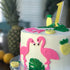 Hawaiian Cookie Cutter Set - 6 Piece: Cactus, Pineapple, Flamingo, Monstera Leaf, Palm Tree for Summer Parties