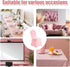Yahpetes (1 Chair Cover Pink Polyester Spandex Banquet Chair Covers Slipcover Flat Front Stretch Spandex Chair Covers