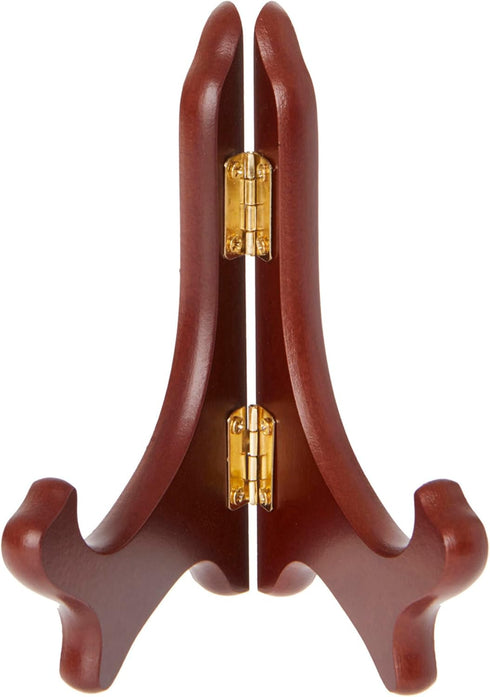 Bard's Hinged MDF Wood Plate Stand, 5" H x 5.75" W x 3.75" D (For 5" - 7.5" Plates)