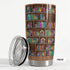 20oz SANDJEST Book Lovers Tumbler Bookshelf Tumblers with Lid Gift for Librarian Book Lover Women Readers Bookworm