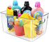 Clear storage organizer bins, Kitchen Cabinet Organizers and Storage Baskets Pantry Fridge Containers for Organizing