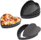 Mini Tart Pan Set of 6, Non-Stick 4 Inch Heart-shaped Quiche Pan with Removable Bottom for Pies & Muffins