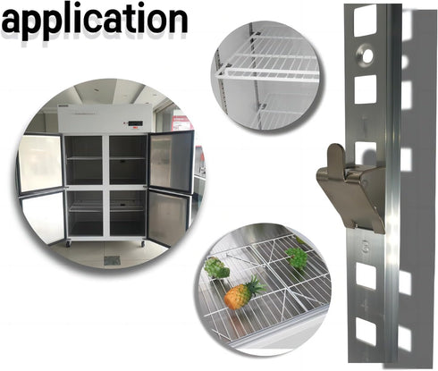 DUODUO Replacement Galvanized Iron Shelf Clips, Extra Durable Refrigerator Shelf Support Clips, 16 pc