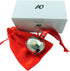 Westmon Works Believe Bell Ornament in Grey for Christmas Tree with Ribbon and Bag