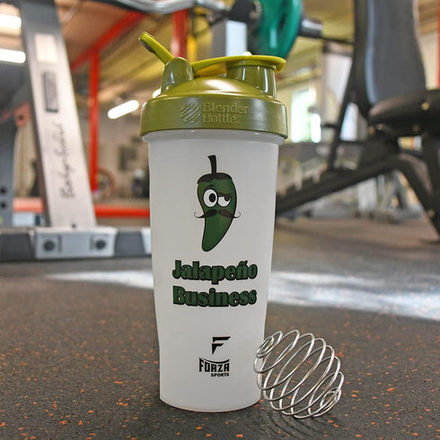 Blender Bottle x Forza Sports Classic 28 oz. Shaker - Jalapeno Business - White by Forza Sports