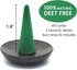 Citronella Incense Cones (65 Cones) with 2 Ceramic Dishes | Made with Plant-Based Ingredients for Indoor & Outdoor