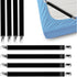 FeelAtHome Bed Sheet Clips - 8 pcs, Black, Keep Bedsheets in Place, Corner Bands Suspenders for Fitted Sheets, Mattress