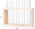 5 Mkono Wall Hanging Plant Propagation Station Tubes with Wooden Stand Desktop Plant Terrarium for Hydroponic Plants