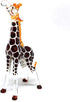 ZOOCRAFT Collectible Glass Giraffe Figurine - Hand Blown Safari Miniature Animal Home Decoration Statue