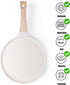 Nonstick Crepe Pan with Spreader, 10-Inch Tortilla Pan with Detachable Handle, Ceramic Coating, PFOA Free