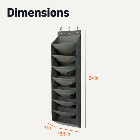 8 Closet Amazon Basics Tier Over the Door Shoe Organizer, Large Capacity Space Saving Hanging Shoe Storage