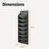 8 Closet Amazon Basics Tier Over the Door Shoe Organizer, Large Capacity Space Saving Hanging Shoe Storage