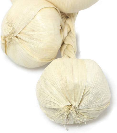SQXBK 2PCS Artificial Garlic String Lifelike Fake White Garlic Hanging String Foam Vegetables Kitchen Decoration