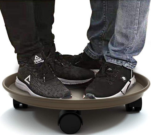 13 Inch 2 Pack Plant Caddy with Wheels, Heavy Duty Round Plant Dolly Tray, Rolling Plant Stand for Indoor Outdoor Use
