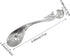 2Pcs Cereal Spoon 18/10 Stainless Steel Soup Spoon with Soccer Shape Embossed, 6.69inch Service Spoon and Bottle Opener