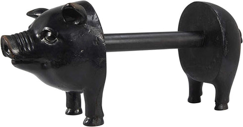 Antiqued Bronze Pig Paper Towel Holder - Fun Kitchen Decor