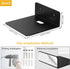 Wisfame 5 Inch Set 2, Small Floating Shelves for Wall, Metal Wall Shelves - Adhesive Installation, Display Ledges