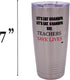 Rogue River Tactical 20 Ounce Stainless Steel Travel Tumbler Mug - Funny Teacher's Gift for School Educators