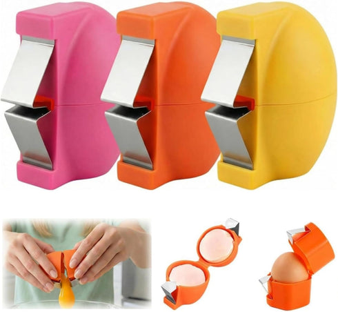 3 Pcs Egg Shell Opener, Egg Separator Egg Cracker Egg Peeler for