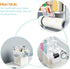 Cabilock Shelf Bracket Desktop Stand, 4pcs Mini Fridge Organizer, Clear Plastic for Fridge Side Door Holder