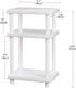 DALEMHOME 3 Solid Wood Tier End Table, Side Table Sofa Couch Table for Living Room, Night Stand Storage Shelf