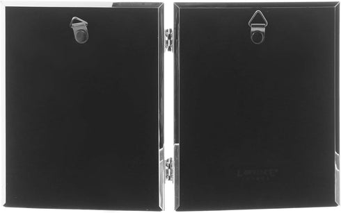 Lawrence Frames 510745D Silver Plated Double Bead Hinged Picture Frame, 4 by 5-Inch