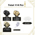 Black and Gold Balloon Garland Kit, 114Pcs Latex Party Balloons for Birthday, New Years, Wedding Decorations