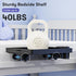 Bedside Shelf, Bunk Bed Table Shelf for Top Bunk, Black Clip On Nightstand with Removable Cup Holder&Power Strip