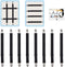 Adjustable Bed Sheet Straps Clips, 8Pcs Black Elastic Fasteners for Mattress, Sofa, Table Cloth