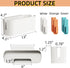 11 Lbs 5 Bedside Organzier Caddy Hanging, Plastic Bunk Bed Shelf with Hooks, Large Storage Holder for Dorm Room Bed