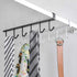 Kitchen Utensil Storage Hook, Wall Mounted Coffee Cup Holder, Cabinet Storage Hooks for Pots and Pans - 2 Pcs
