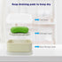 Travel Soap Case, Leak Proof Silicone Soap Container with Drainage Layer, Shatterproof Holder for Travel, Camping, Gym